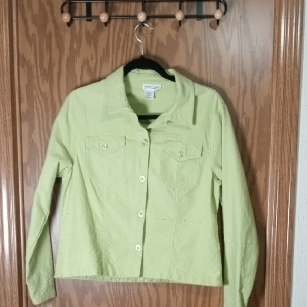 Women's Green Casual Jacket